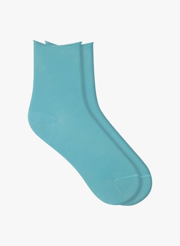 Sokken met fluweeleffect | katoenblend BLEUFORET Blauw